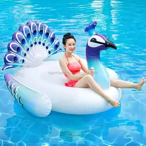 놀라운 부 풀릴 수 peacock swimming 풀 떠 장난감