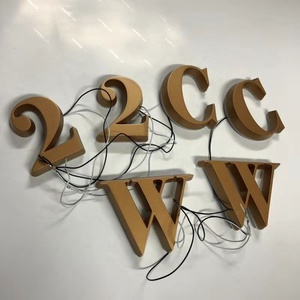 Lettere in Acrilico <span class=keywords><strong>con</strong></span> Illuminazione LED Dorata ad Alta Luminosità, Spessore 25mm, Insegna Alfabetica <span class=keywords><strong>con</strong></span> Luce LED - Product Image 5