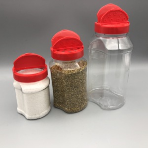 300ml 900ml 500ml de plástico Casa de condimento de <span class=keywords><strong>pimienta</strong></span> de sal botella de coctelera tamiz tapa de tarro de especias conjunto - Product Image 4
