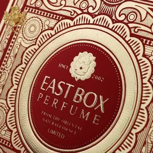 美丽的红色自定义印刷标志天鹅绒香水样品酒盒与 EVA Neto