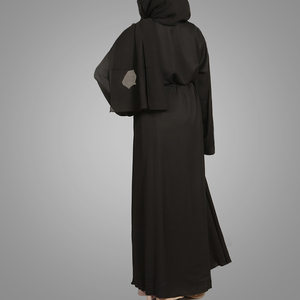 Casual Loose Muslim Women Abaya New Egypt Islamic Ladies Simple Long Dress Traditional Black <strong>Prayer</strong> <strong>Clothes</strong> in Dubai - Product Image 4
