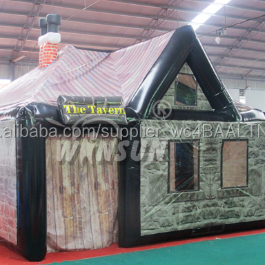 Events use pop up inflatable pub cape cod house, inflatable man cave bar room, inflatable inflatable pub tent