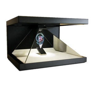 Boîte d'affichage <span class=keywords><strong>holographique</strong></span> 3D personnalisée en verre trempé à projection HD 270 degrés, <span class=keywords><strong>pyramide</strong></span>/boîte <span class=keywords><strong>holographique</strong></span> 3D, vitrine d'affichage <span class=keywords><strong>holographique</strong></span> - Product Image 3