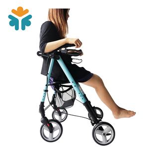 Deambulatore in Alluminio Leggero con <span class=keywords><strong>Carrello</strong></span> della Spesa a 4 Ruote e Supporto per Avambracci - Product Image 1