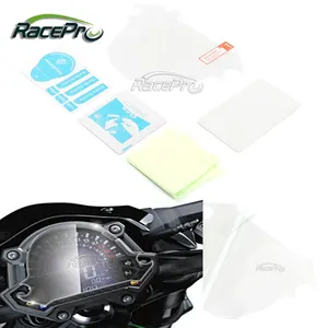 RACEPRO Film Sepeda Motor, Pelindung Blu-ray Cluster Dashboard Perlindungan Goresan untuk Kawasaki Z900 Z650 2017