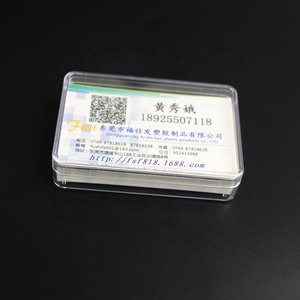 Hộp Đựng Khuôn Ép Phun Hình Chữ Nhật Trong Suốt, Hộp Đựng Danh Thiếp Bằng Nhựa Cứng - Product Image 3