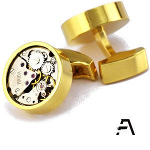 Bán Buôn Vàng Đồng Hồ Bánh Cơ Khí Steampunk Khuy Măng Sét Từ Đông Quan Ưa Thích Cho Engagement Wedding Party Hoặc Kỷ Niệm - Product Image 4