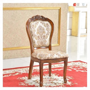 Ghế ăn bọc da bán buôn, kiểu dáng cổ điển, chạm khắc thủ công - Product Image 4