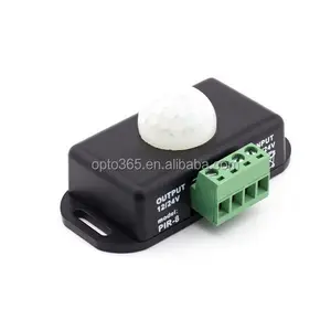 Interruttore a induzione del corpo umano 12V 24V 6A piccolo sensore di movimento PIR cablato con uscita relè Timer per luce a LED per interni