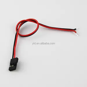 JR Male Plug Servo Extension Lead Wire 2 pin Black Red 22awg 60 cores Cable