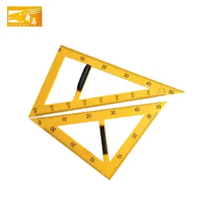 Triangle ruler set drafting handle imitative wood custom plastic ruler