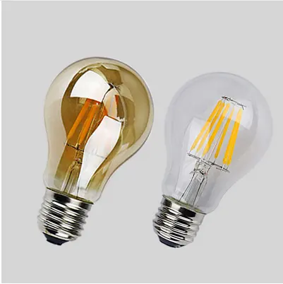 Factory Price Decoration 2W 4W 5W 6W 8W Edison style Led Bulb Lamp E26 E27 B22 Filament Light A19 A60