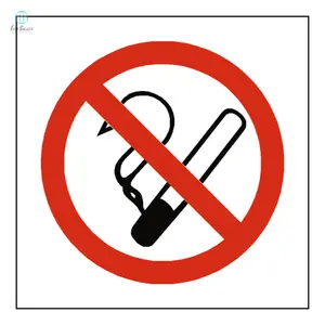 批发便宜的反光铝安全标志定制禁止吸烟安全标志警告
