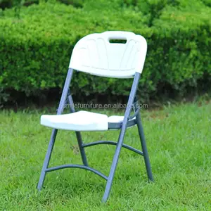 Grosir kursi lipat plastik Outdoor murah putih China