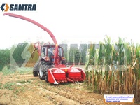 Machine automatique de récupération de salange, extracteur monté sur le tracteur de maïs