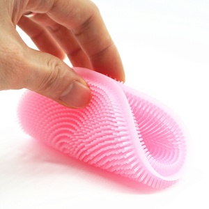 BPA-Free <strong>Silicone</strong> Cleaning Brushes Multi-Function <strong>Antibacterial</strong> Dish Mop and Wash Bowl Scrubbing Pad Hand Style Kitchen Tool - Product Image 2