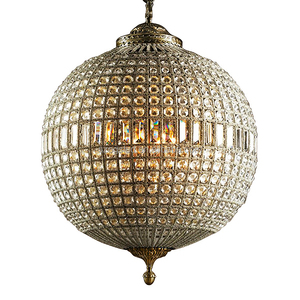Lujo retro Hotel mediados de siglo decorado bronce lámparas de cristal - Product Image 5