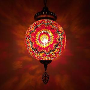 Tokin fatto a mano mosaico arte singola lampada in vetro mosaico turco - Product Image 4