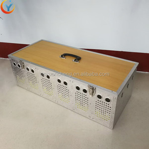 Jaula de Transporte para <span class=keywords><strong>Palomas</strong></span> de Acero Inoxidable con 6 Compartimentos en <span class=keywords><strong>Venta</strong></span> - Product Image 4
