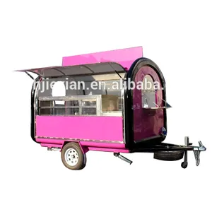 Chariots mobiles de nourriture de Dessert de support de beignet de fruits de vente de nourriture de rue à vendre