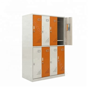 Casier de garde-robe en tissu d'acier à 8 portes utilisé - Product Image 1