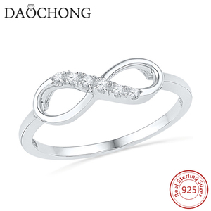 Donne di Disegno di Tendenza di modo dei monili dell'<span class=keywords><strong>anello</strong></span> di barretta 925 sterling silver infinity <span class=keywords><strong>anello</strong></span> - Product Image 3
