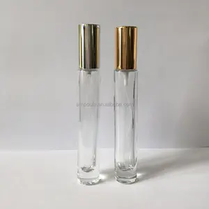 Botol Parfum Kaca Silinder 10Ml, Botol Parfum 10Ml dengan Pompa Semprot dan Tutup