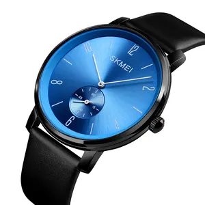 Skmei 1398 超薄手表男士设计师手表 3atm 防水不锈钢背部 3atm