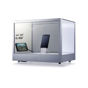 Nhỏ kích thước quảng cáo transparent <span class=keywords><strong>lcd</strong></span> hiển thị showcase, thủy tinh trong suốt màn hình cảm ứng, xem qua hộp. - Product Image 1