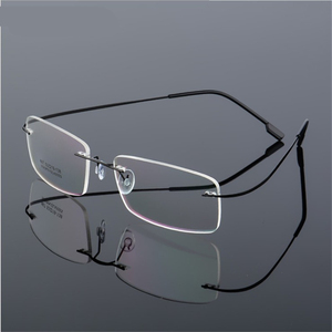 Teenyoun Titanium Eyeglasses <strong>Frames</strong> Rimless <strong>Flexible</strong> Optical <strong>Frame</strong> Prescription Spectacle Frameless <strong>Eye</strong> <strong>Glasses</strong> Frameless - Product Image 2