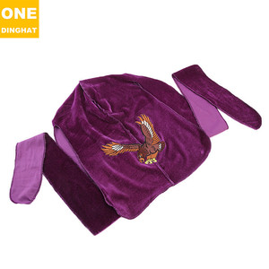 Turban Duragesic en velours à <span class=keywords><strong>motif</strong></span> d'aigle pour hommes - Product Image 2