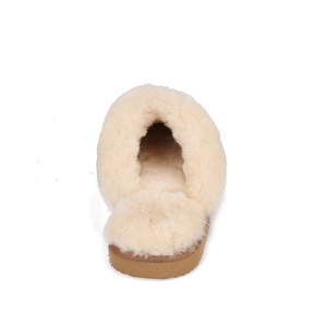 Pantofole in Pelliccia di Pecora per Donna, Uso Interno/Esterno, Invernali, <span class=keywords><strong>con</strong></span> Tomaia in Camoscio, Prezzo di Fabbrica - Product Image 3