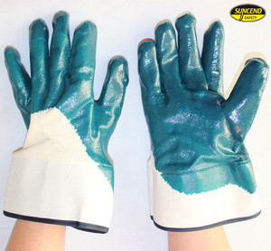 SECURITY glove nitrile blue plain 3/<span class=keywords><strong>4</strong></span> Musketeer type - Product Image 1