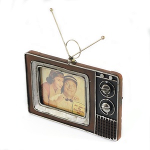 Cornice Portafoto Vintage <span class=keywords><strong>in</strong></span> Metallo Creativo, Decorazione Antica a Forma di TV per Amanti, Cornice da Scrivania, <span class=keywords><strong>Regalo</strong></span> di Compleanno - Product Image 5