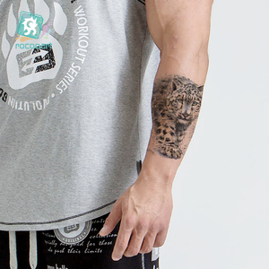 Diseño de tatuaje <span class=keywords><strong>pecho</strong></span> brazo falso tatuajes de tigre temporal hombres frescos leopardo impermeable bolsa sellada o personalizado temporal agua Tatu - Product Image 5