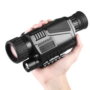 Binocolo per visione notturna ad alta potenza 5x40, cannocchiale binoculare per visione notturna nera monoculare per fuori porta