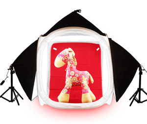 Avec 80x80x80 cm cube tente légère, 155 w mini studio <span class=keywords><strong>photo</strong></span> kits - Product Image 1
