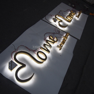 สแตนเลสตัดออกจดหมาย Backlit ป้ายกลางแจ้ง Led เข้าสู่ระบบ - Product Image 4