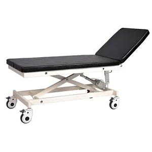 Remote Control Electric Height Adjustable Patient Examination Beds With Artificial Leather Cover Mattress