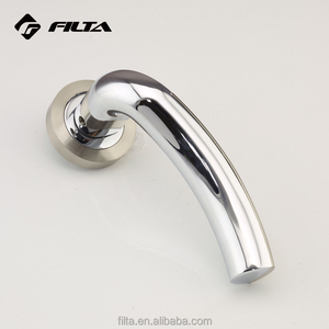 แปรงมือจับประตูโลหะผสมสังกะสีโครเมี่ยมพร้อมดอกกุหลาบ R01-H053 - Product Image 2