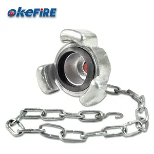 Okefire Barcelona Type Forging Coupling Blind End Cap With Chain