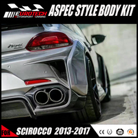 Kit de carrosserie large de style Aspec de haute qualité en carbone + fibre de verre pour vw scirocco 2013-2017
