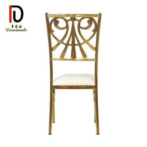 Alta calidad de acero inoxidable de oro baquet boda Silla de comedor - Product Image 3