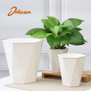 Vaso de flores hidropônico, vaso de flores artificial para jardim e decoração