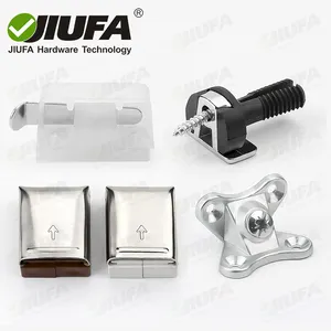 Jiufa conexões de conectores de móveis, em vários desenhos, plástico e metal, conectores especiais de articulações de móveis