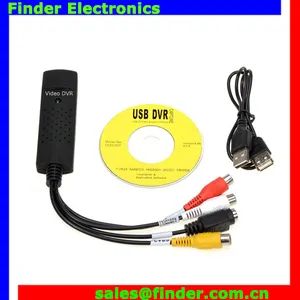 Offre Spéciale DVR PILOTE Audio Vidéo CCTV Capture Adaptateur Noir Couleur usb 2.0 vidéo audio carte d'acquisition