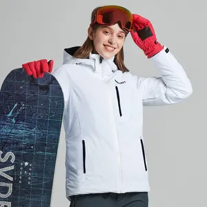 Rüzgar geçirmez profesyonel snowboard giyim kadın kayak ceket kış açık su geçirmez kayak kar ceket giymek