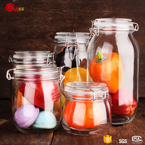 Machine en appuyant sur bouteille en verre couvercle de rangement de verrouillage bocaux avec pince couvercles - Product Image 1