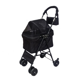Kereta bayi dapat dilipat, pembawa hewan peliharaan portabel dengan 4 roda - Product Image 4