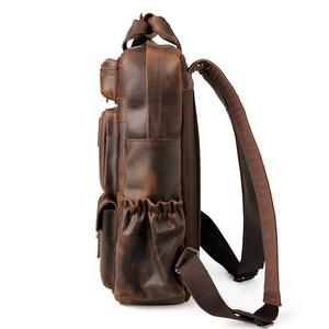 <span class=keywords><strong>Zaino</strong></span> in Pelle Crazy Horse <span class=keywords><strong>Vintage</strong></span> di Marca Tiding per Uomo, Borsa per Laptop in Vera Pelle Bovina per Viaggi - Product Image 2